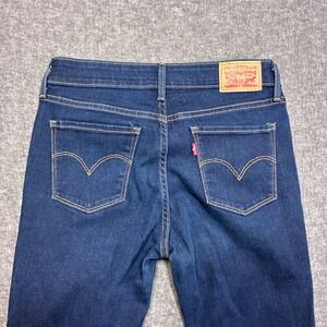 Levi's 715 Bootcut Jeans Women 27x30 Dark Wash Blue Denim Mid Rise Stretch